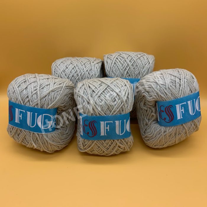 FUG New Wool Yarn (White Grey)