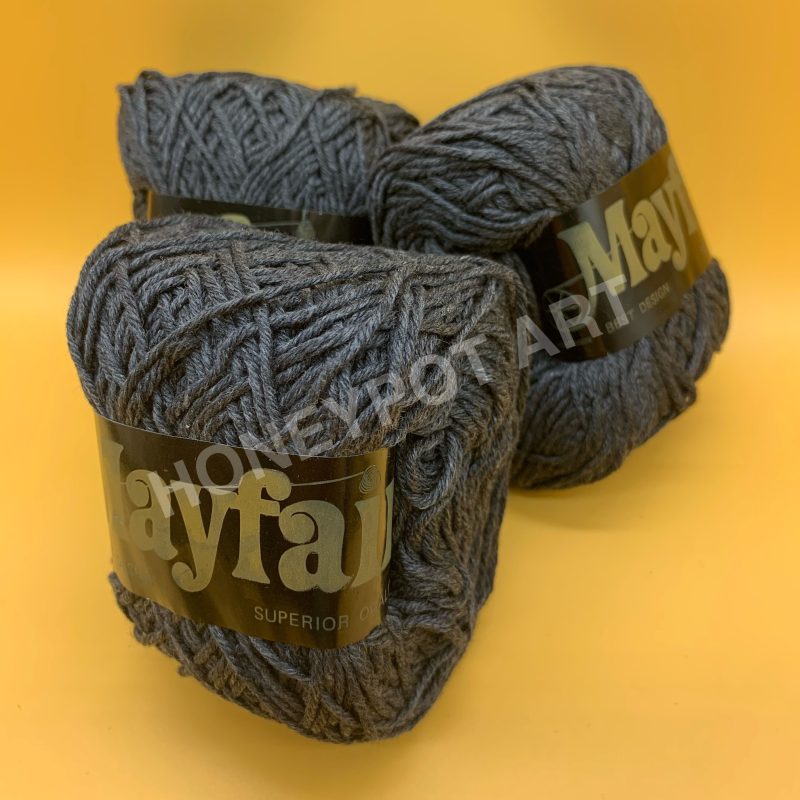 Mayfair Premium Cotton Yarn (Dark Grey)